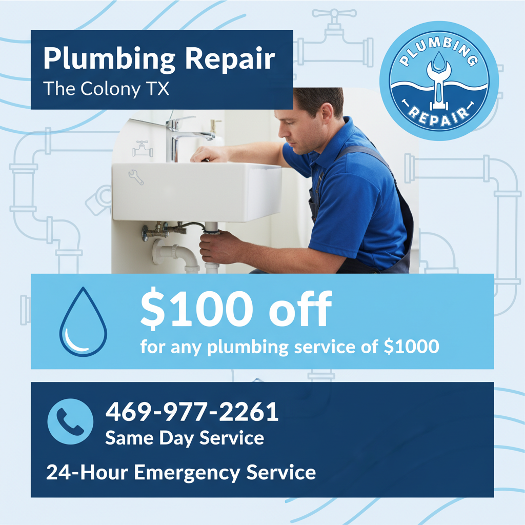 Plumbing Repair Coupon The Colony TX – Discount on Plumbing Services